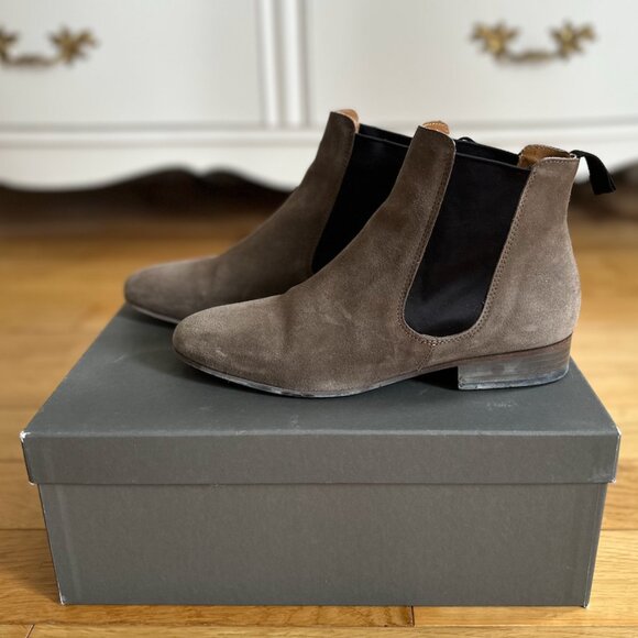 Taupe Suede Chelsea Boots | Size 37 - Picture 3 of 5